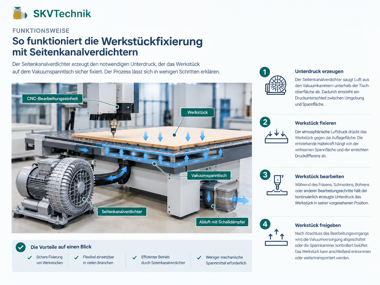 Prozess Werkstückfixierung